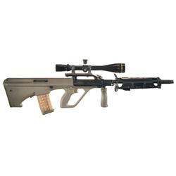 Steyr Model Aug Semi-Automatic Rifle with Scope and Bipod