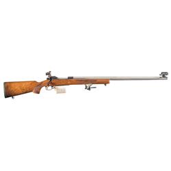 Excellent Factory Documented One Of A Kind Winchester Model 70 Super Grade Target Bolt Action in 35 