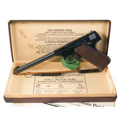 Excellent Colt Woodsman First Series Target Model Semi Automatic Pistol with Original Box