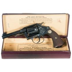 Rare Factory Engraved Colt Police Positive Double Action Revolver