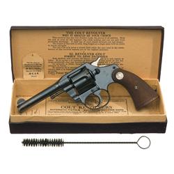Excellent Pre-War Colt Police Positive Double Action Revolver with Original Box