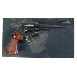Pre-Model 29 Smith & Wesson Double Action Revolver with Case and Accessories