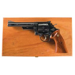 Factory Engraved Smith & Wesson Model 29-2 Double Action Revolver with Case