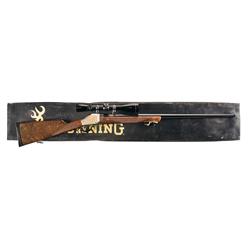 Browning Model 1885 Rocky Mountain Elk Foundation Commemorative Single Shot Rifle with Scope and Box
