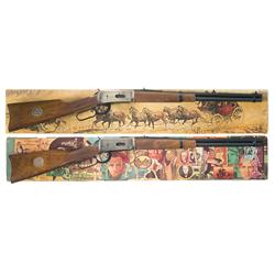 Two Boxed Winchester Commemorative Lever Action Carbines -A) Winchester Model 94 Wells Fargo & Compa