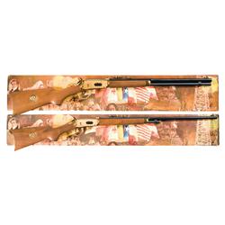 Pair of Consecutively Serial Numbered Boxed Winchester Model 94 Lone Star State Commemorative Long G