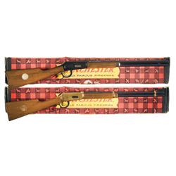 Two Boxed Winchester Model 94 Commemorative Lever Action Carbines -A) Winchester Model 94 Buffalo Bi