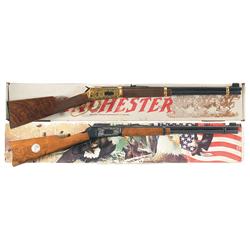 Two Boxed Winchester Commemorative Lever Action Rifles -A) Engraved Winchester Model 94 Winchester A
