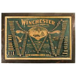 Scarce Winchester Double W Cartridge Display Board