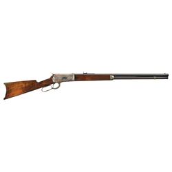 Documented Winchester Model 1886 Lever Action Rifle with Arapahoe County Inscription and Factory Let