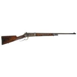 Very Fine Deluxe Winchester Special Order Model 1886 Takedown Light Weight Lever Action Rifle with F