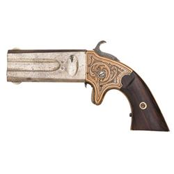Excellent Factory Engraved American Standard Wheeler's Patent Over/Under Derringer