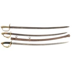 American Light Horse Saber, Justice Model 1840 Dragoon Saber and Non-Regulation Model 1840 Cavalry