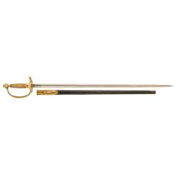 Civil War U.S. Model 1940 Infantry N.C.O. Sword with Scabbard