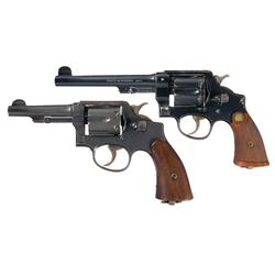 Two Smith & Wesson Double Action Revolvers -A) Smith & Wesson .455 Mark II Hand Ejector with Canadia