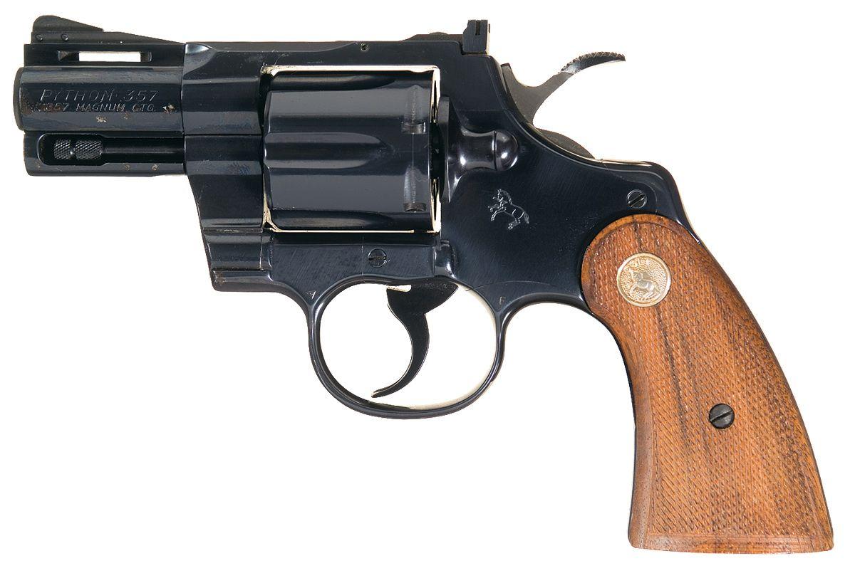 Python Gun Bo2 Colt Python Double Action Revolver with Scarce 2 1/2 Inch Barrel