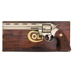Scarce Colt Python Target Model Double Action Revolver with Original Box in 38 Caliber