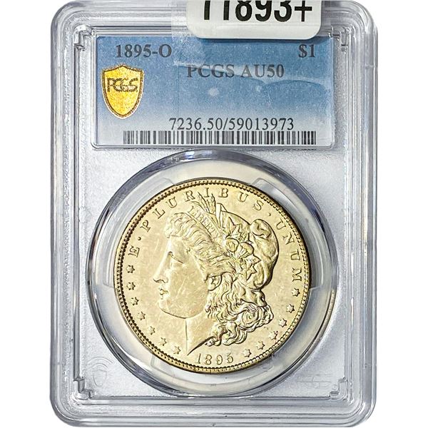 1895-O Morgan Silver Dollar PCGS AU50