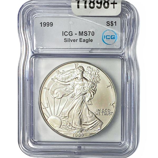 1999 Silver Eagle ICG MS70