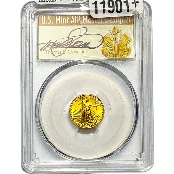 2017 1/10oz Gold American Eagle $5 PCGS MS70