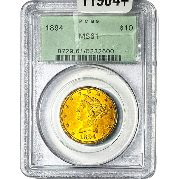 1894 $10 Gold Eagle PCGS MS61