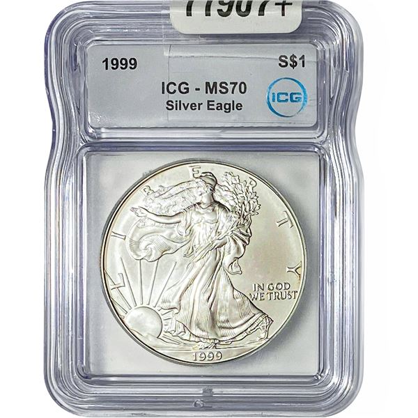 1999 Silver Eagle ICG MS70