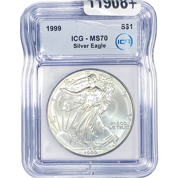 1999 Silver Eagle ICG MS70