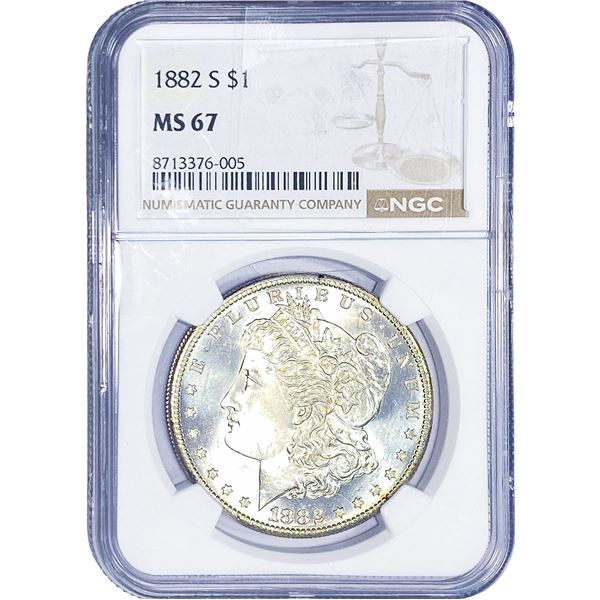 1882-S $10 Gold Eagle NGC MS67