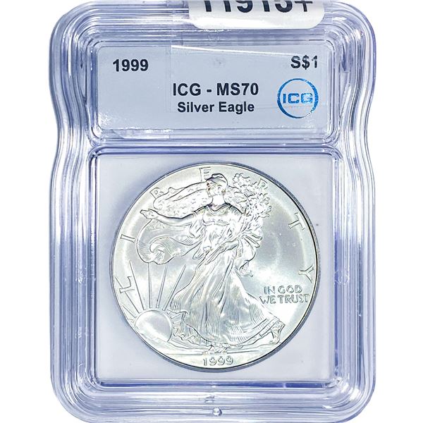 1999 Silver Eagle ICG MS70