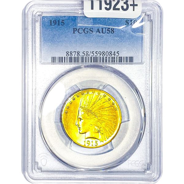 1915 $10 Gold Eagle PCGS AU58