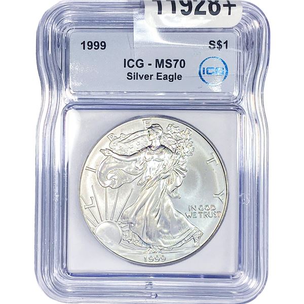1999 Silver Eagle ICG MS70
