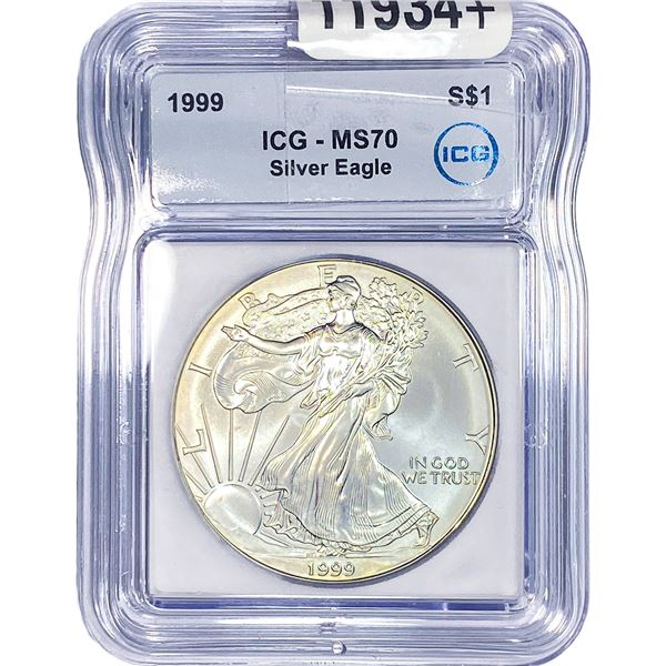 1999 Silver Eagle ICG MS70