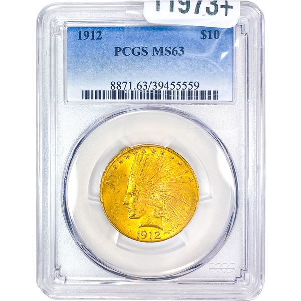 1912 $10 Gold Eagle PCGS MS63