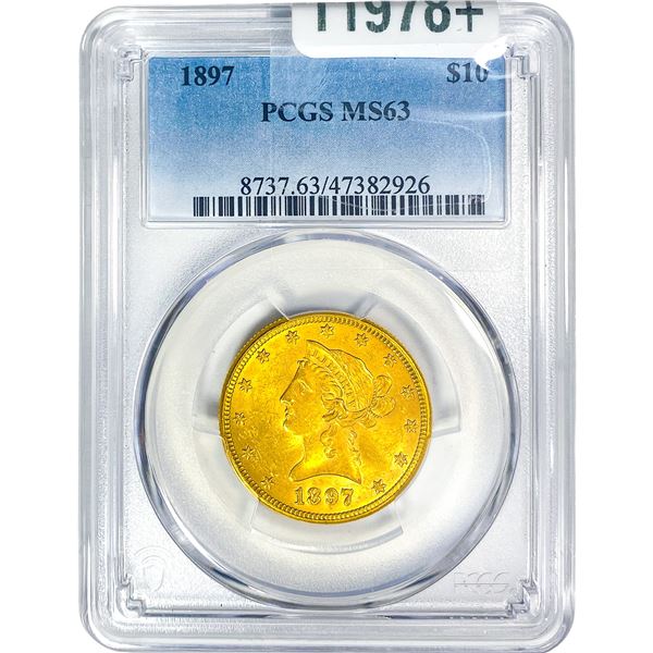 1897 $10 Gold Eagle PCGS MS63