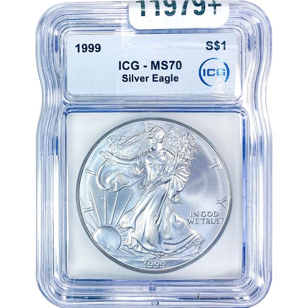 1999 Silver Eagle ICG MS70