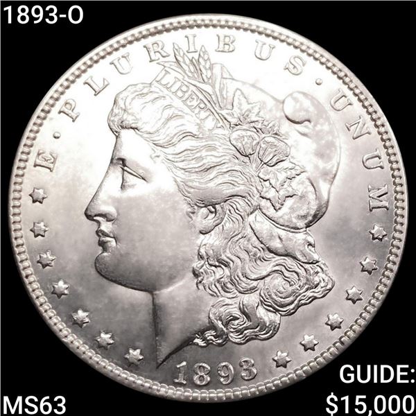 1893-O Morgan Silver Dollar CHOICE BU