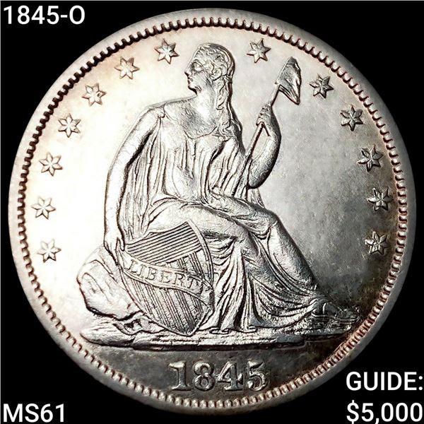 1845-O Seated Liberty Half Dollar UNCIRCULATED