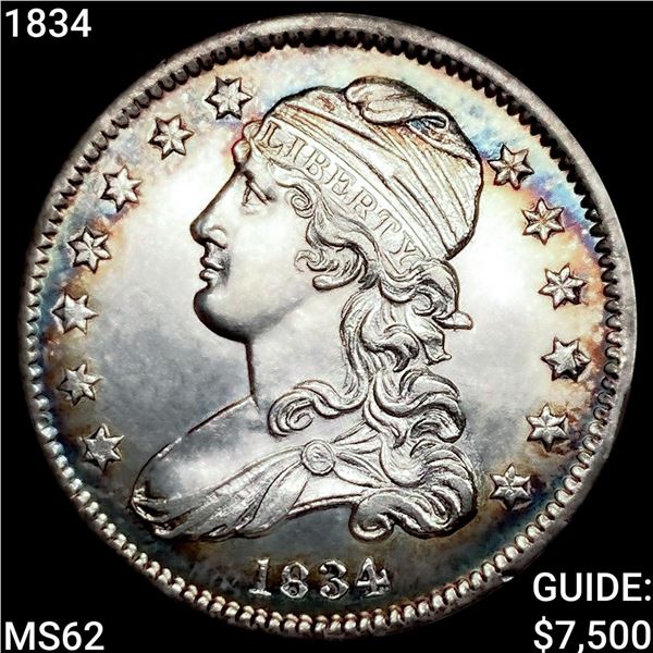1834 Capped Bust Quarter UNCIRCULATED