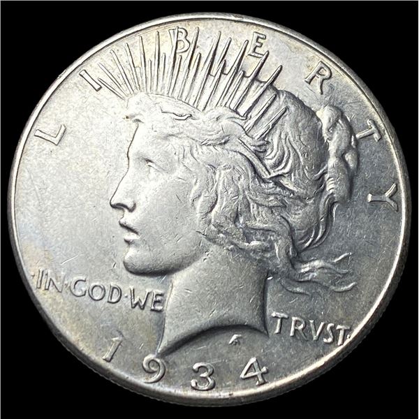 1934-S Silver Peace Dollar CLOSELY UNCIRCULATED