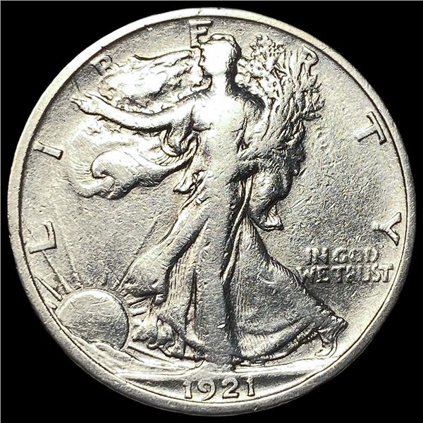 1921-S Silver Walking Liberty Half Dollar  LIGHTLY CIRCULATED