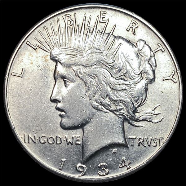 1934-S Silver Peace Dollar CLOSELY  UNCIRCULATED