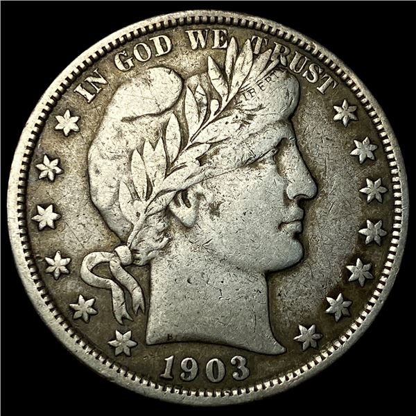 1903 Silver Barber Half Dollar LIGHTLY  CIRCULATED