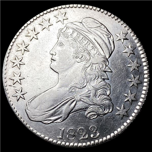 1823 Silver Capped Bust Half Dollar CLOSELY  UNCIRCULATED