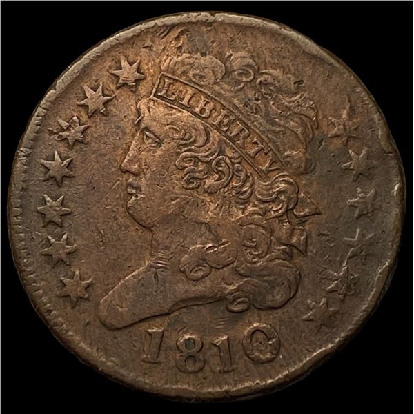 1810 Classic Head Half Cent CLOSELY  UNCIRCULATED