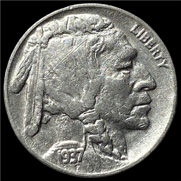 1937-D 3 LEG Buffalo Nickel UNCIRCULATED