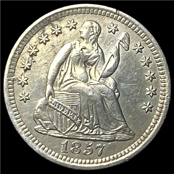 1857-O Silver Seated Liberty Half Dime  UNCIRCULATED