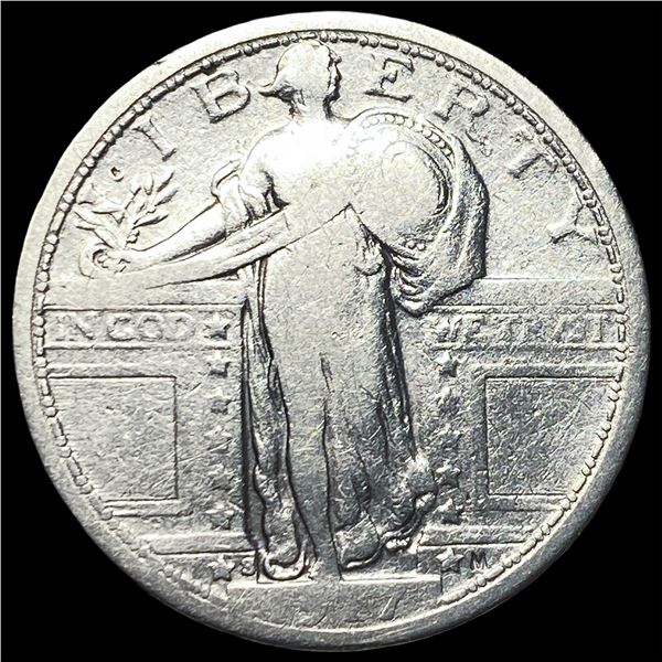 1917-S Type 1 Standing Liberty Quarter NICELY  CIRCULATED
