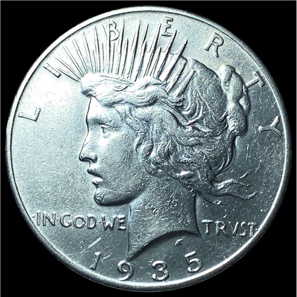 1935 Silver Peace Dollar CLOSELY UNCIRCULATED