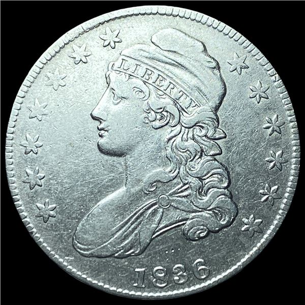 1836 Silver Capped Bust Half Dollar NEARLY  UNCIRCULATED
