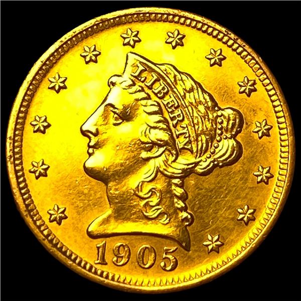 1905 Liberty Head Gold Quarter Eagle $2.50  CLOSELY UNCIRCULATED